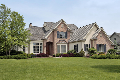 Large luxury brick home