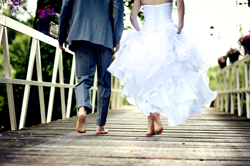 Beautiful wedding couple