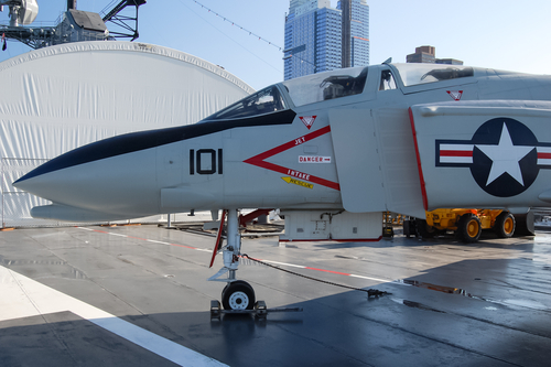McDonnell F-4 Phantom II (United States Marines) at the Intrepid Sea Air and Space Museum in New York City.