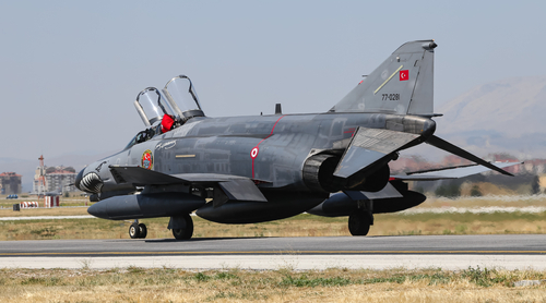 Fighter Aircraft taxi in Konya Airport