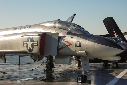 McDonnell F-4 Phantom II (United States Marines) at the Intrepid Sea Air and Space Museum. New York, USA.
