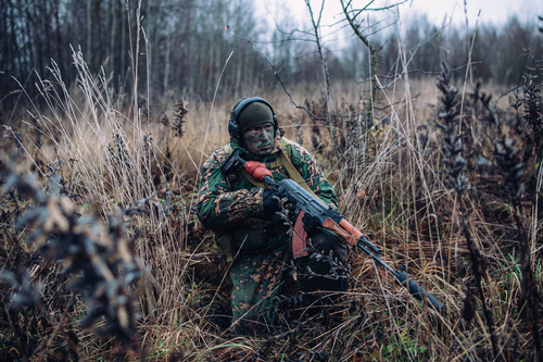 Russian spetsnaz soldier.