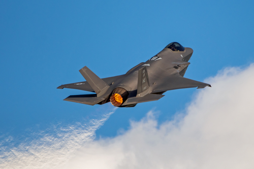 F-35 Lightning II performance by the F-35 Lightning II Demo Team at the Lockheed Martin Space and Air Show in Sanford, Florida, on October 31, 2020