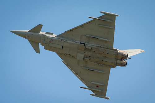 Italian Airforce typhoon jet fighter
