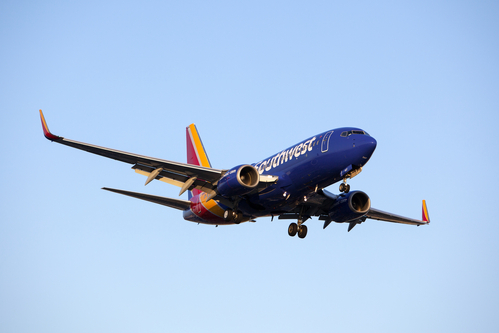 Southwest Airlines 737 Commercial Jet Airplane