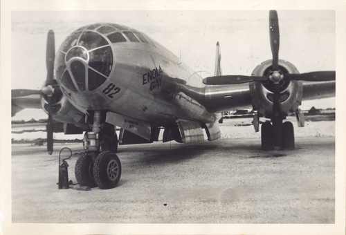 The World War II bomber Enola Gay on Tinian Island
