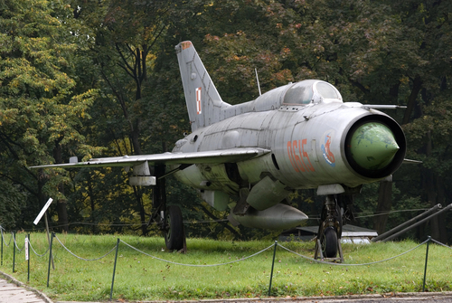 MIG-21 Soviet fighter, Warszawa, Poland