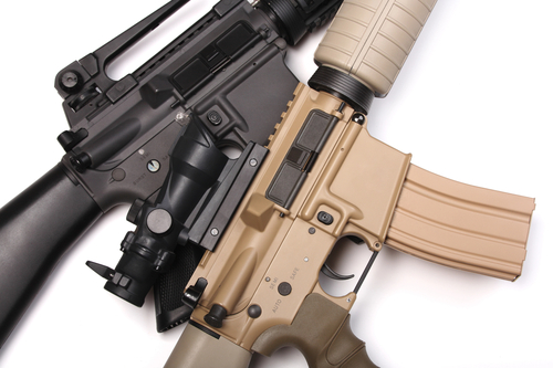 Two US Army assault rifles.