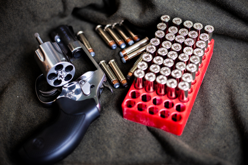 357 magnum conceal revolver gun with bullet