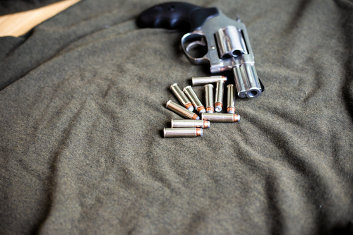 357 magnum conceal revolver gun with bullet