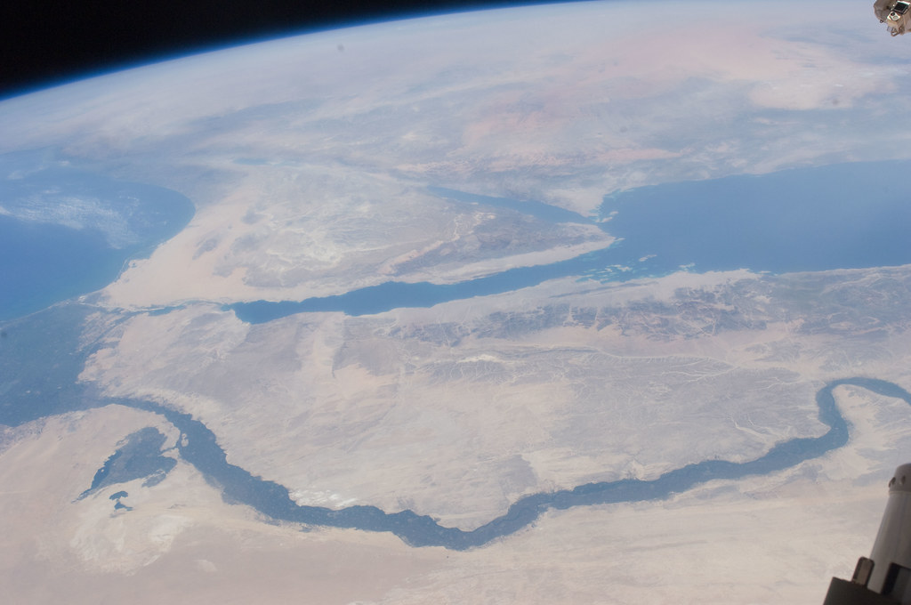 Nile River Delta, Sinai Peninsula (NASA, International Space Station, 07/10/11)