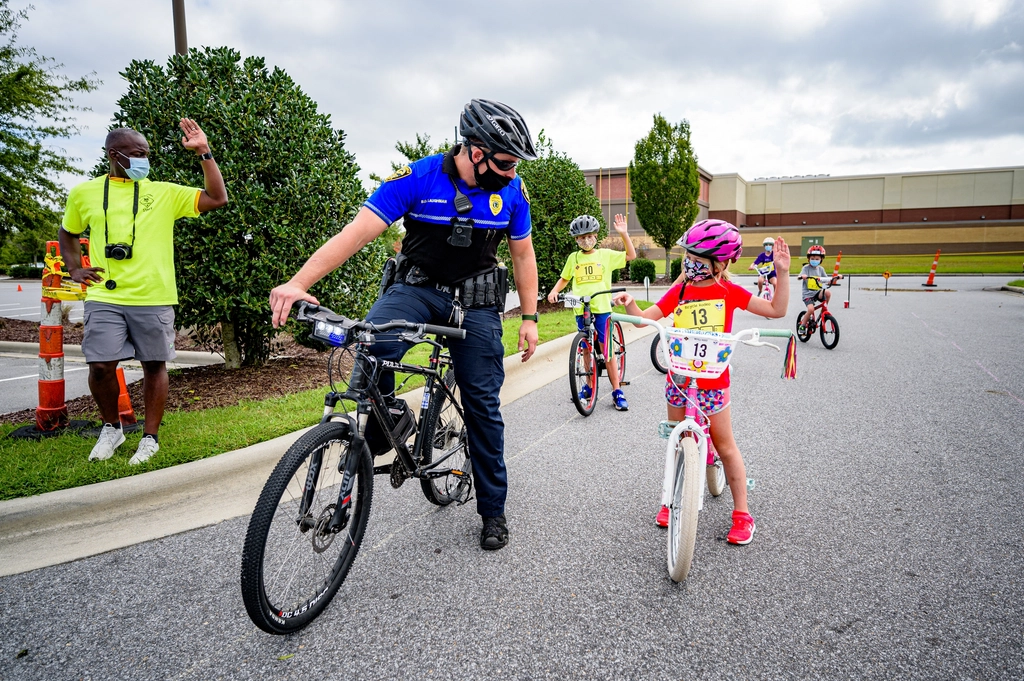 Bicycle RodeoGreenville PD's Police Athletic