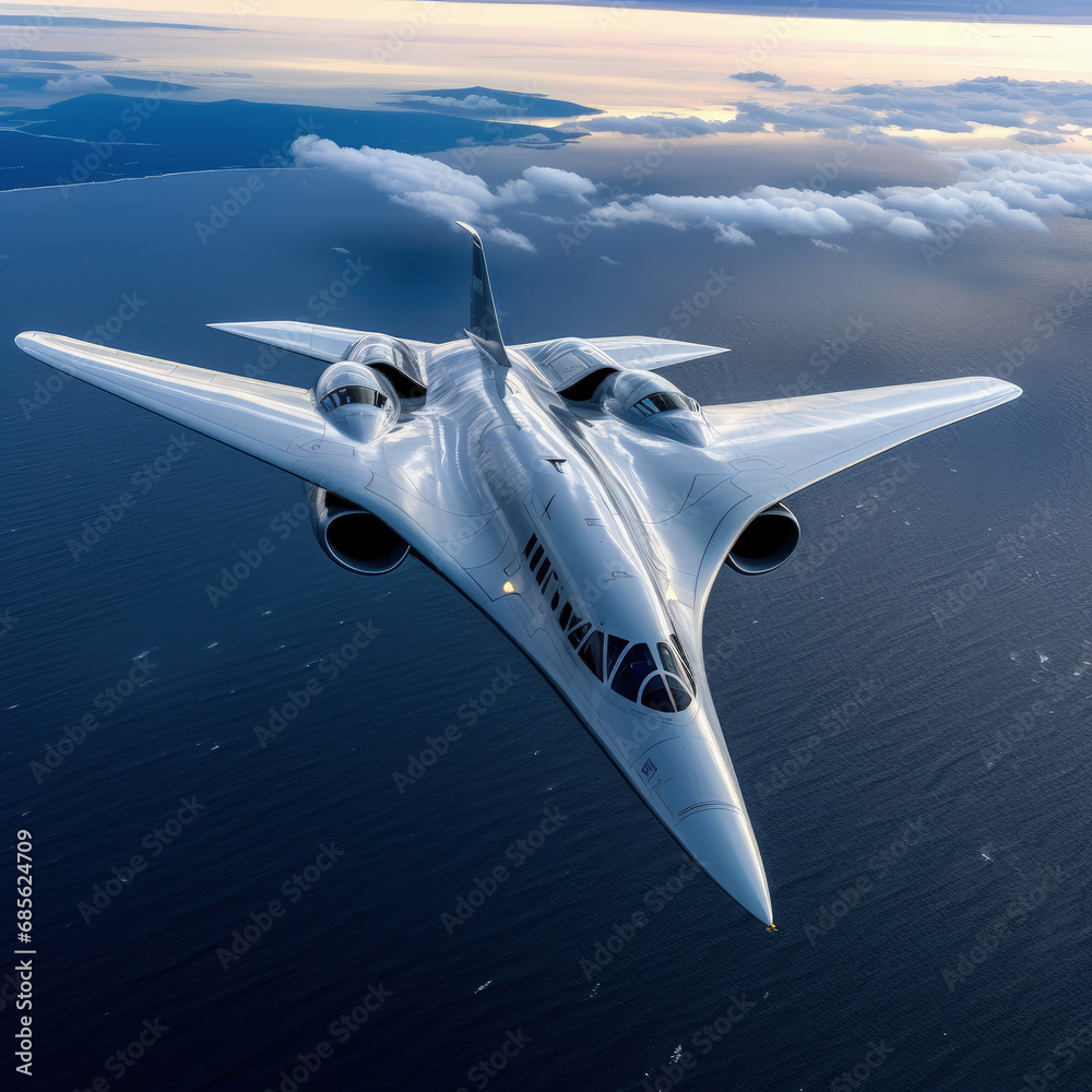 Futuristic Flight or transportation : Unveiling the 6th Generation Aircraft Design Concept.