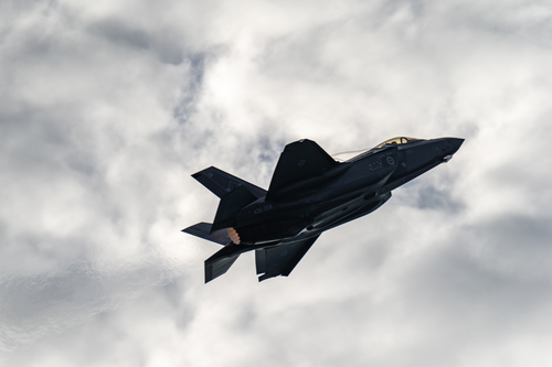 F-35A Lightning II flypast and display for 2023 Territory Day at Mindil Beach, Darwin.